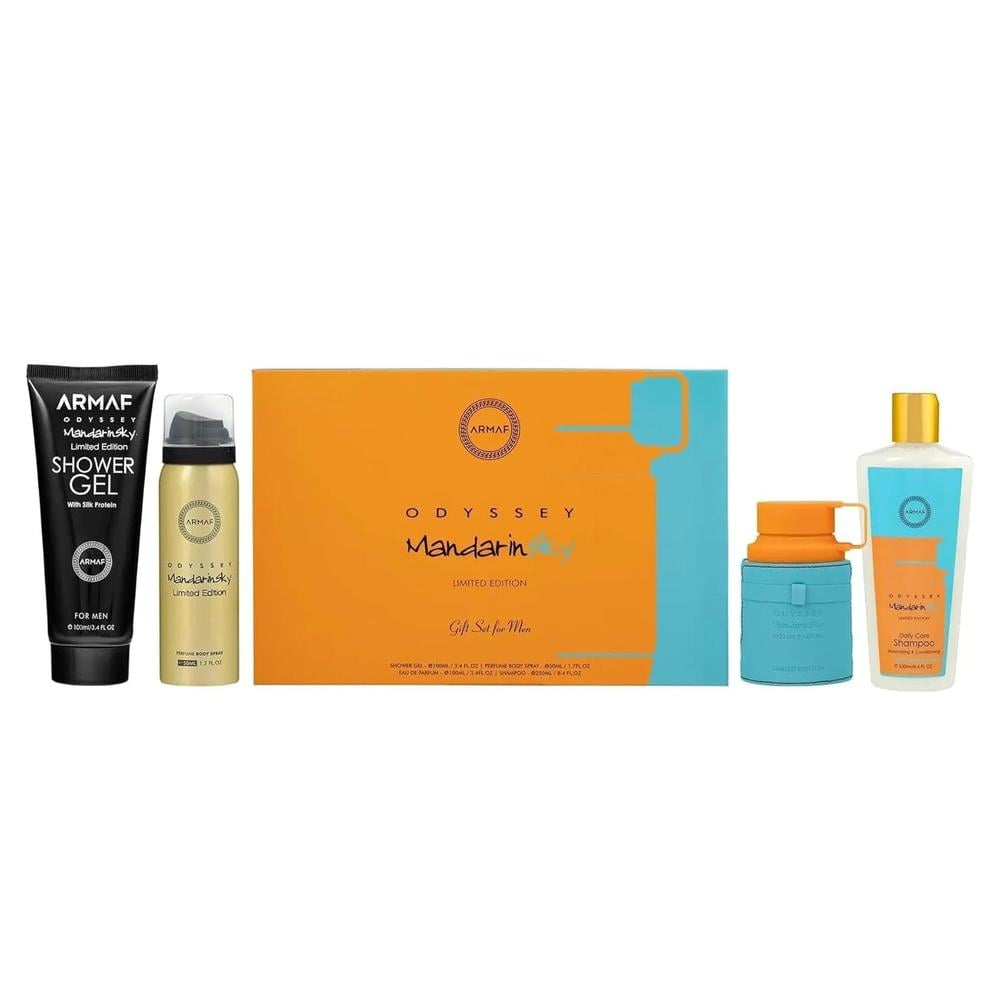 SET DE PERFUME ARMAF ODYSSEY MANDARIN SKY 4 PZS HOMBRE - 2