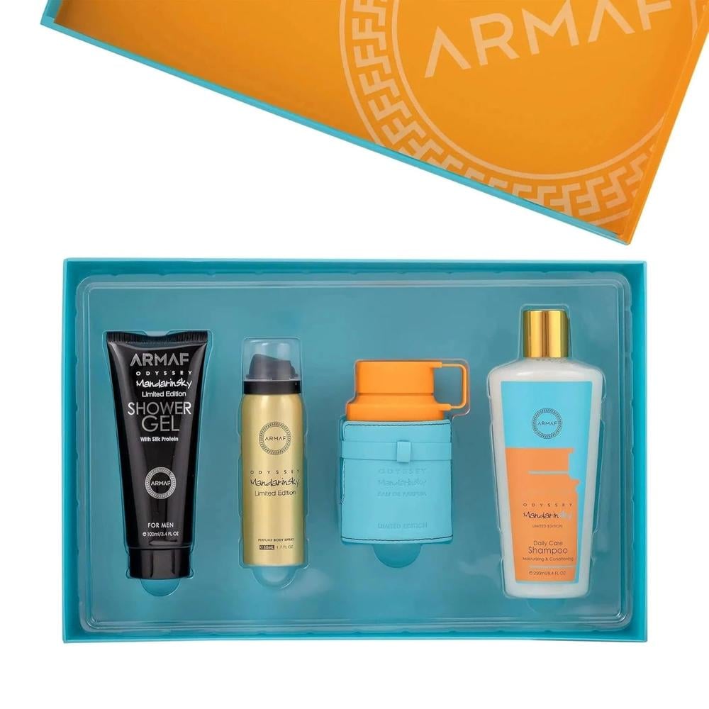SET DE PERFUME ARMAF ODYSSEY MANDARIN SKY 4 PZS HOMBRE - 3