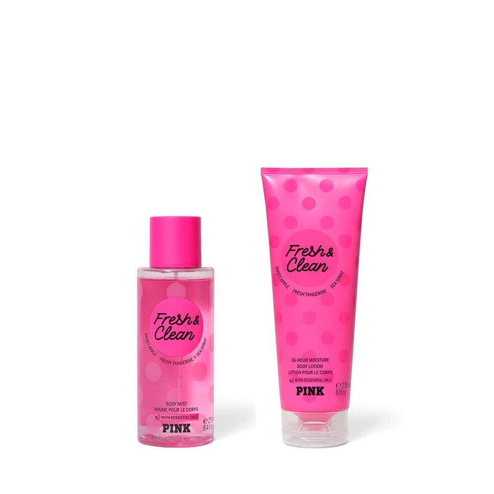 SET FRESH Y CLEAN MIST Y LOTION VICTORIA SECRET PINK MUJER 2PZS - 3