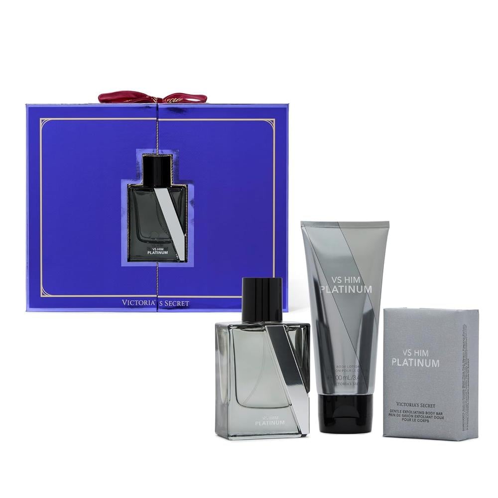 SET PLATINUM COLOGNE GIFT VICTORIA SECRET HOMBRE 3PZS 1.7 OZ / 50 ML - 2