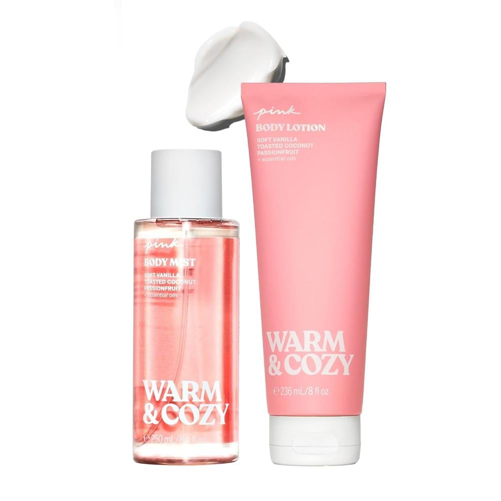 SET WARM Y COZY MIST Y LOTION VICTORIA SECRET PINK MUJER 2PZS - 1