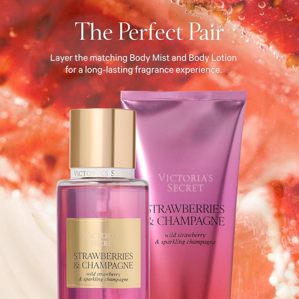 BODY MIST STRAWBERRIES Y CHAMPAGNE VICTORIA SECRET MUJER 8.4 OZ / 250 ML - 5
