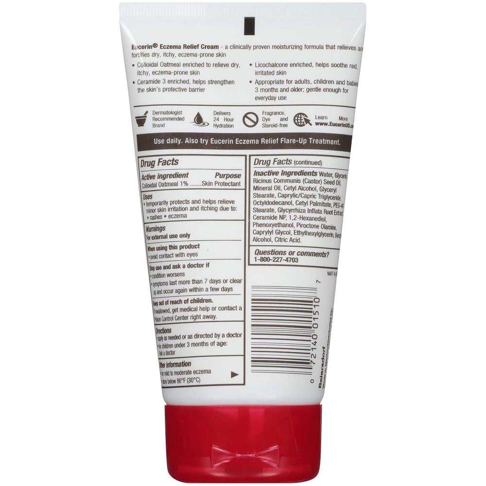 EUCERIN CREMA ALIVIO DEL ECCEMA PARA PIEL SENSIBLE 5 OZ / 141 GR - 2