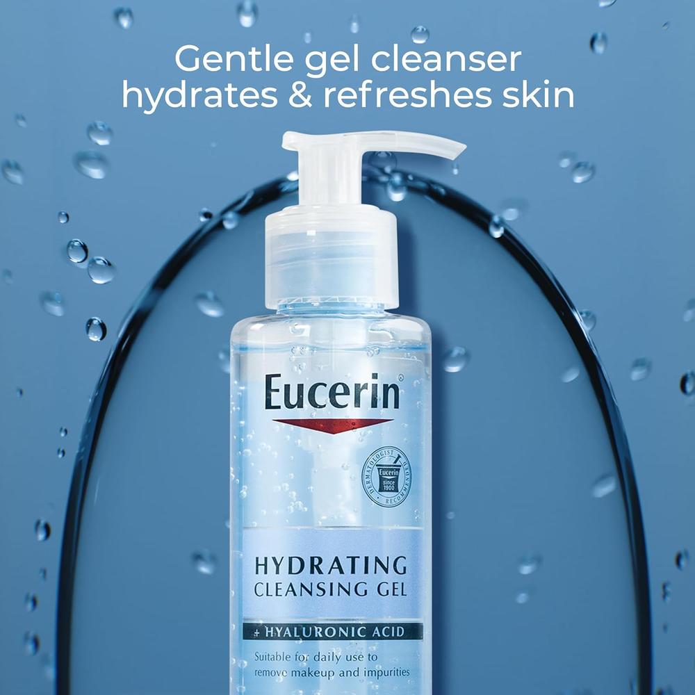 EUCERIN GEL LIMPIADOR FACIAL HIDRATANTE CON ÁCIDO HIALURÓNICO 6.8 OZ / 200 ML - 2