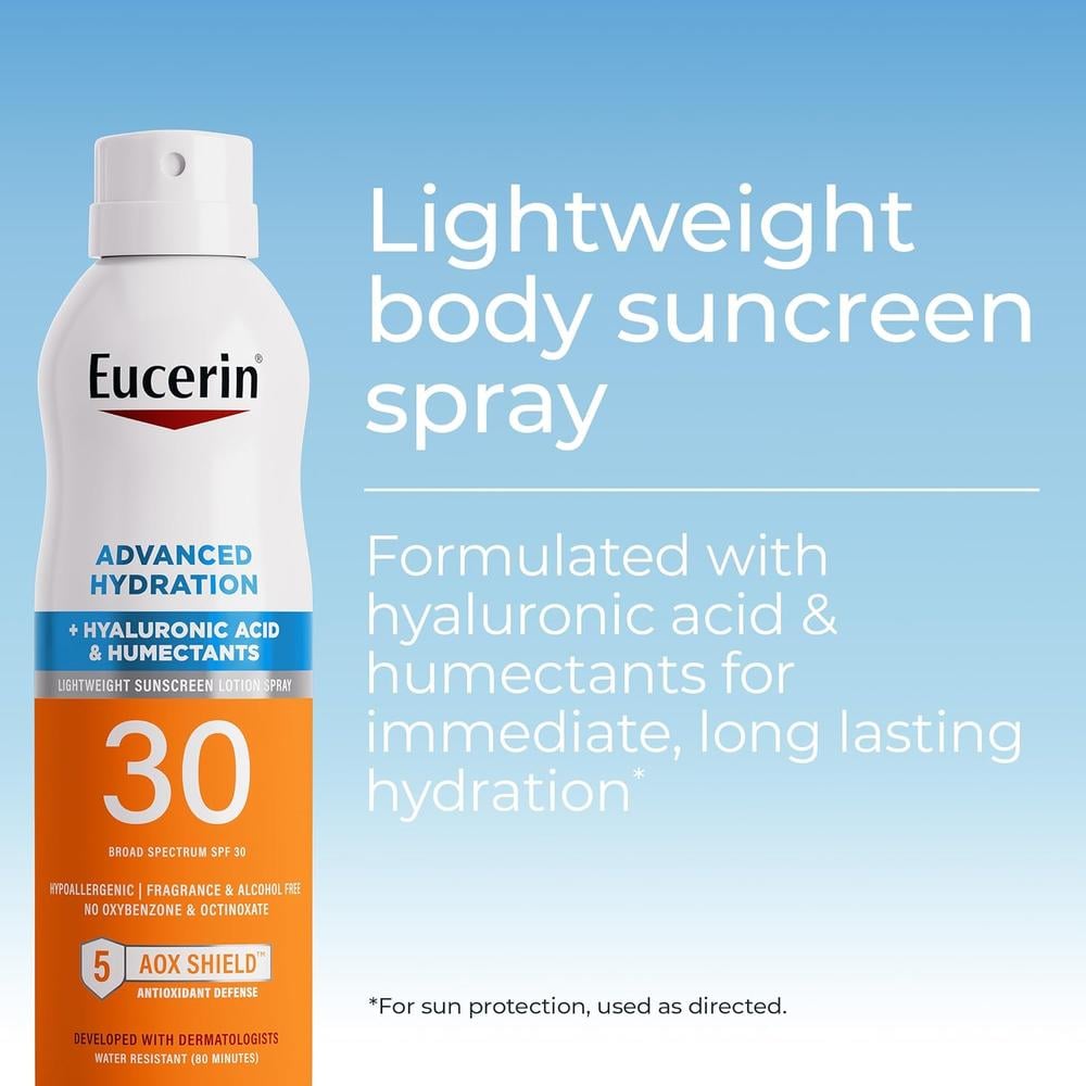 EUCERIN SUN ADVANCED HYDRATION SPF 30 PROTECTOR SOLAR EN SPRAY 6 OZ / 170 GR - 2