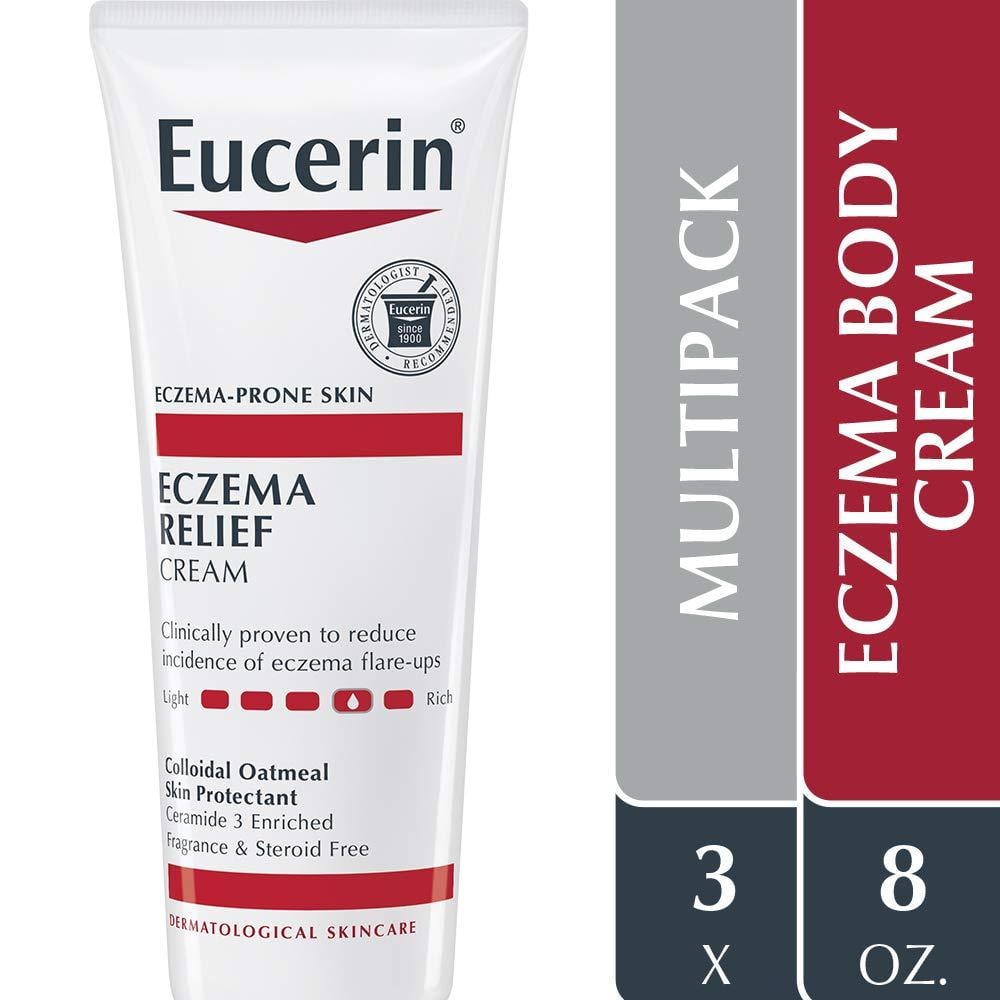 PACK 3 EUCERIN CREMA ALIVIO DEL ECCEMA PARA PIEL SENSIBLE 8 OZ / 237 ML - 4