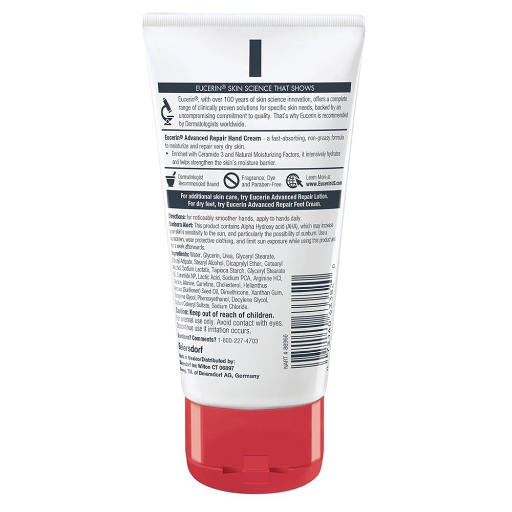 PACK 3 EUCERIN CREMA DE MANOS ADVANCED REPAIR 2.7 OZ / 78 G - 3