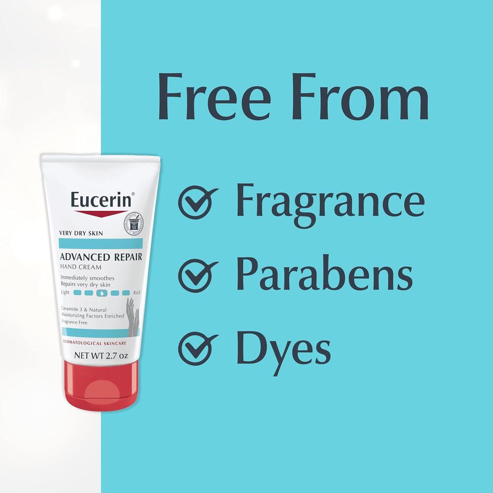 PACK 3 EUCERIN CREMA DE MANOS ADVANCED REPAIR 2.7 OZ / 78 G - 5