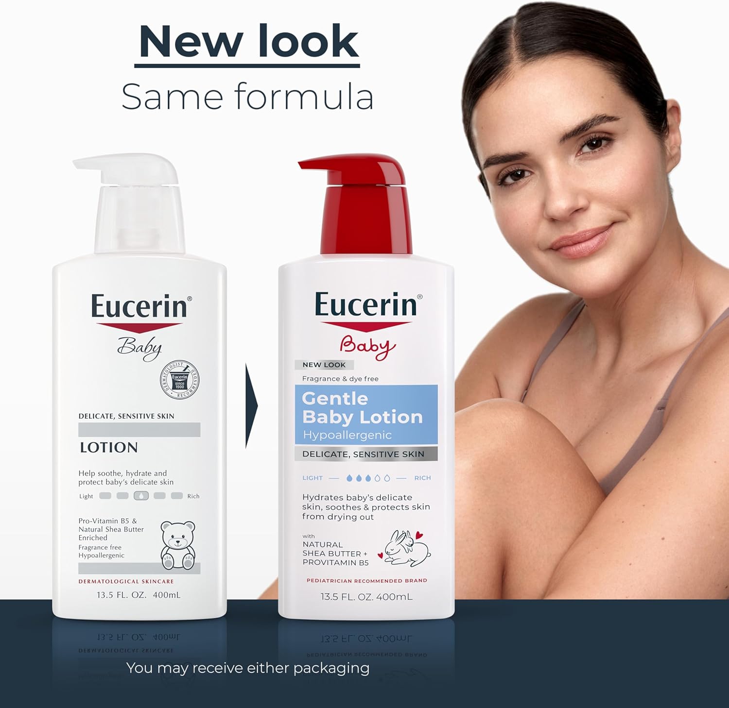 EUCERIN BABY LOCIÓN HIDRATANTE PARA BEBÉS 13.5 OZ / 400 ML - 2