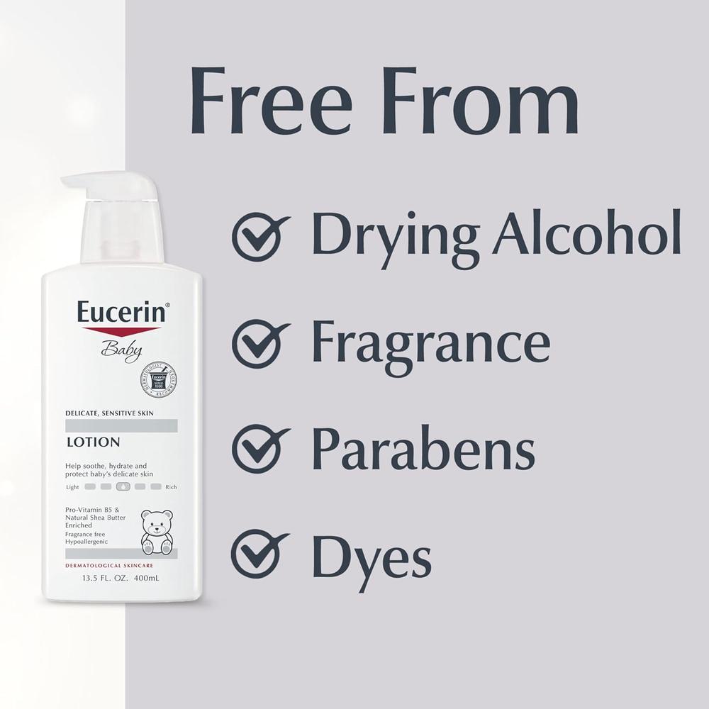 EUCERIN BABY LOCIÓN HIDRATANTE PARA BEBÉS 13.5 OZ / 400 ML - 4
