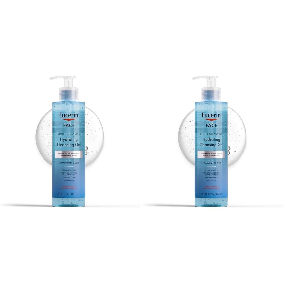PACK 2 EUCERIN GEL LIMPIADOR FACIAL HIDRATANTE 13.5 FL OZ / 400 ML - 1