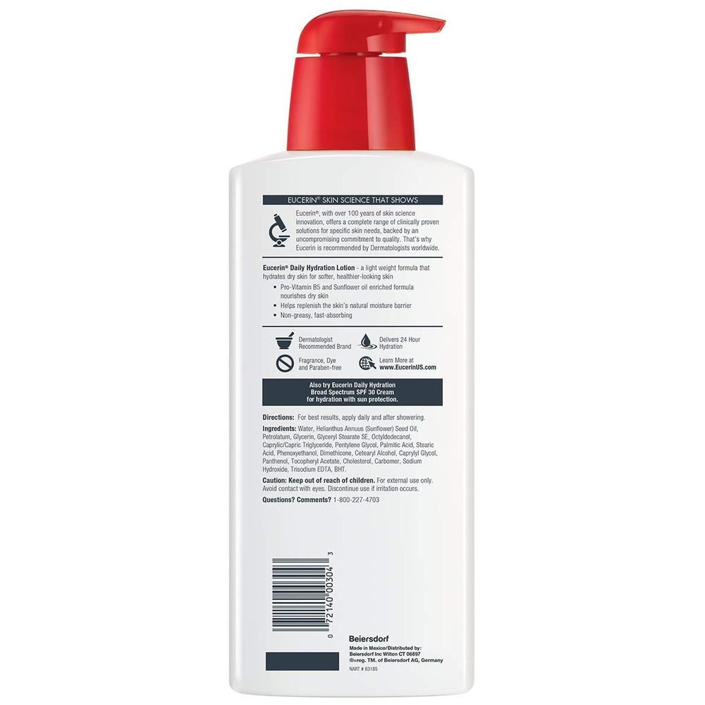 EUCERIN LOCIÓN HIDRATANTE DIARIA PARA PIEL SECA 500 ML - 2