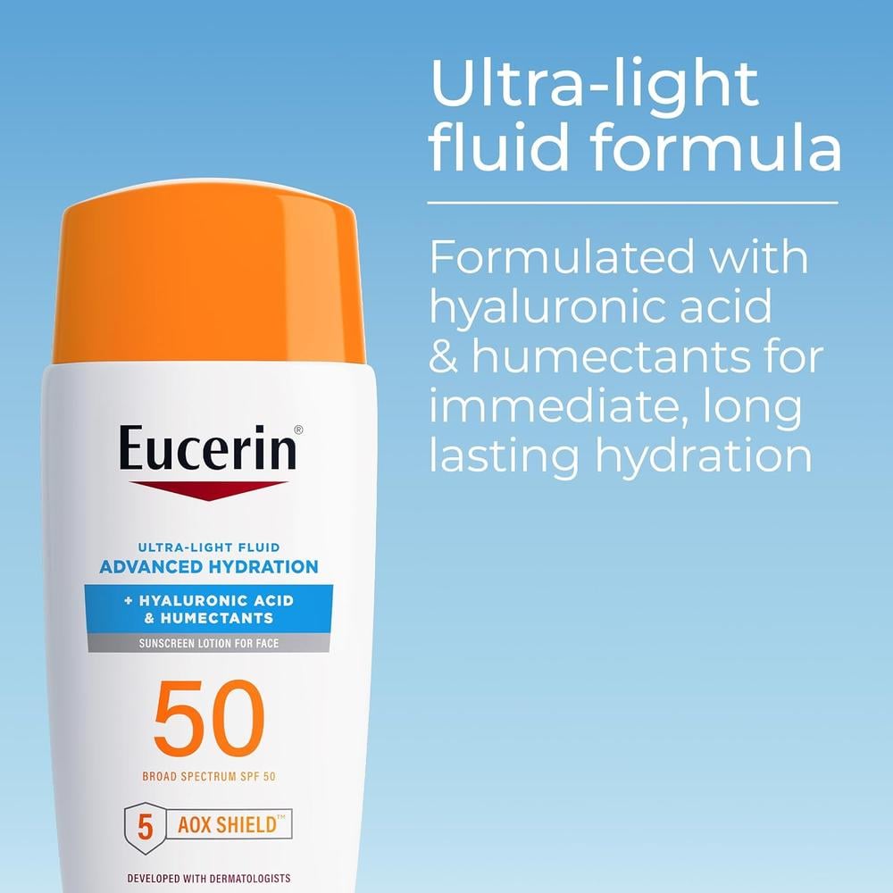 EUCERIN SUN ADVANCED HYDRATION SPF 50 PROTECTOR SOLAR FACIAL 1.7 FL OZ / 50 ML - 2