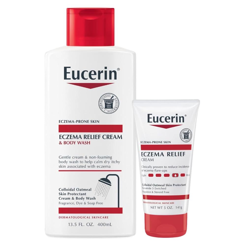 SET EUCERIN GEL DE DUCHA + CREMA ALIVIO DEL ECCEMA 384 ML + 142 ML - 1