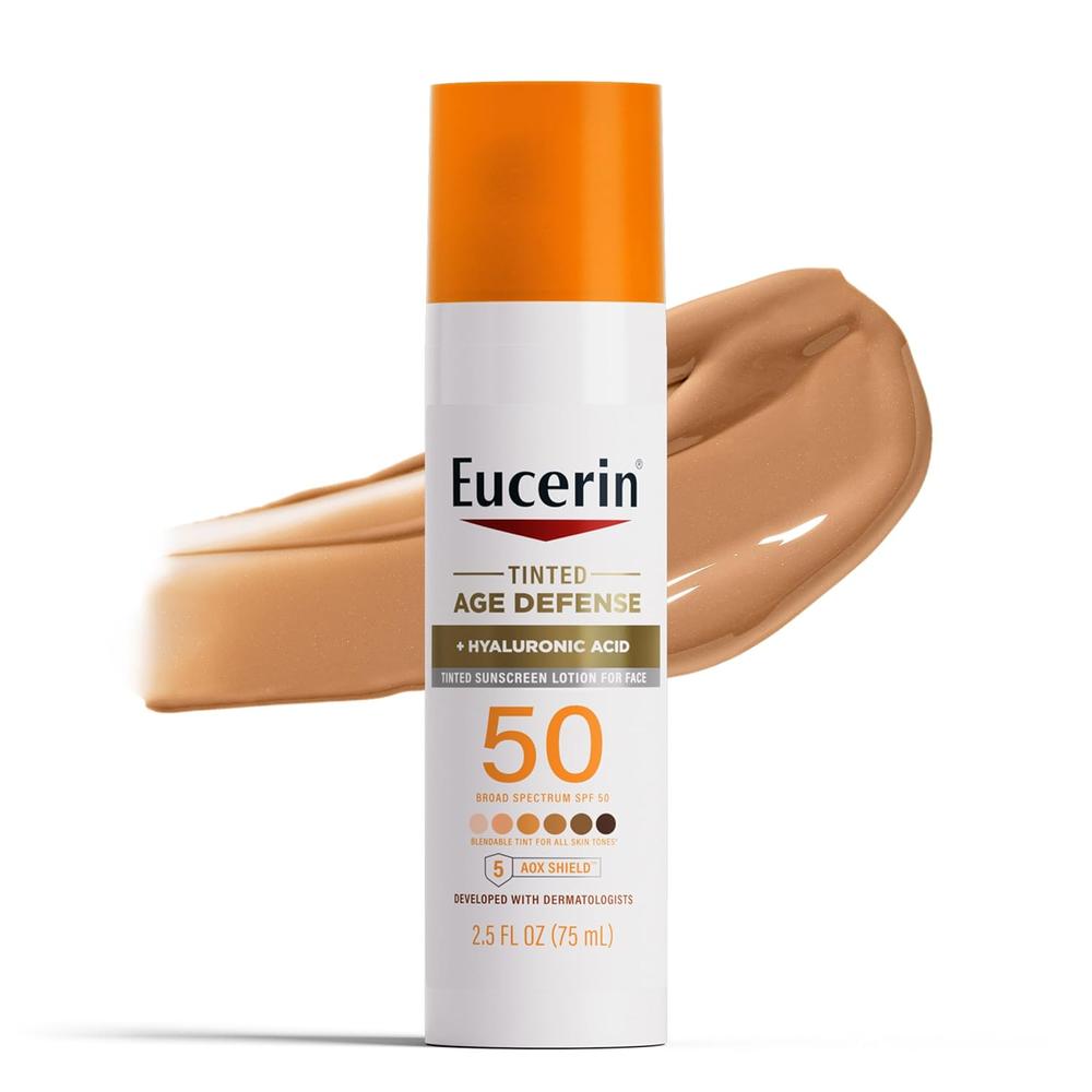 EUCERIN SUN SPF 50 LOCIÓN FACIAL CON COLOR 2.5 FL OZ / 75 ML - 1