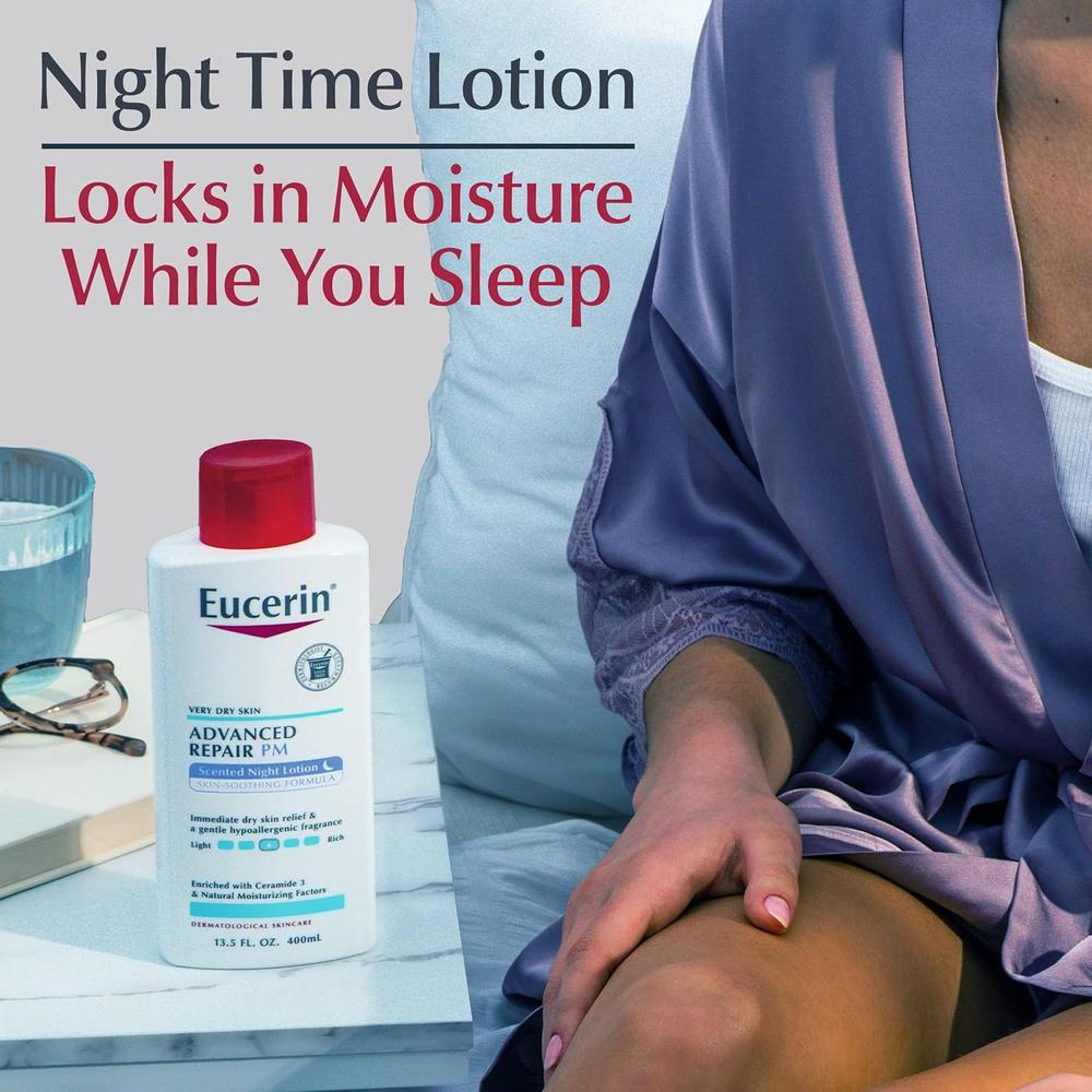EUCERIN ADVANCED REPAIR LOCIÓN NOCTURNA HIDRATANTE 13.5 OZ / 400 ML - 4