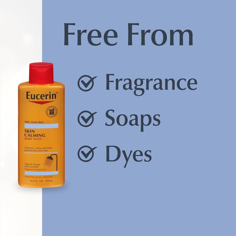 EUCERIN GEL DE DUCHA CALMANTE PARA PIEL SECA 16.9 OZ / 500 ML - 5