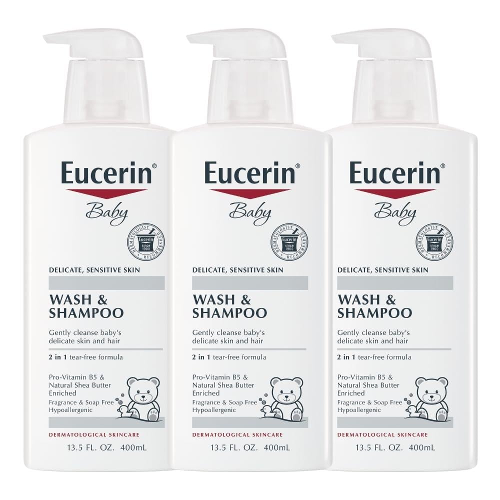 PACK 3 EUCERIN BABY CHAMPÚ Y GEL DE BAÑO 13.5 OZ / 400 ML - 1