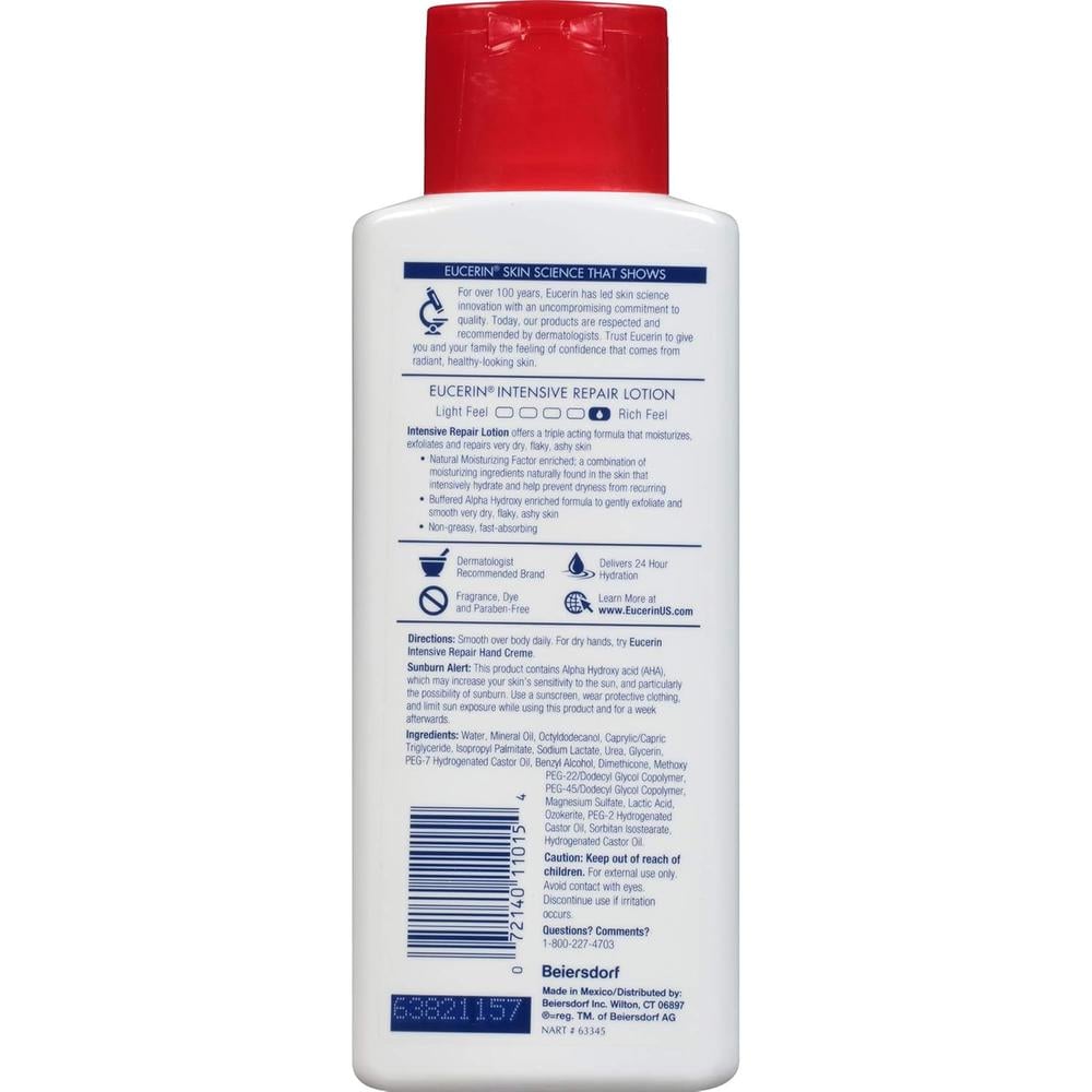 PACK 3 EUCERIN LOCIÓN REPARADORA INTENSIVA PARA PIEL MUY SECA 250 ML - 2