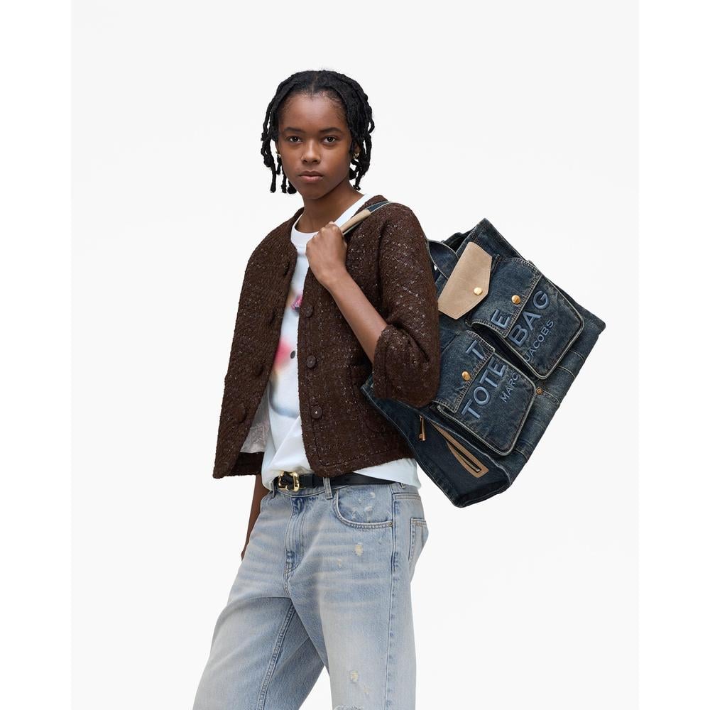 CARTERA MARC JACOBS THE CARGO TOTE LARGE | DARK WASH - 2