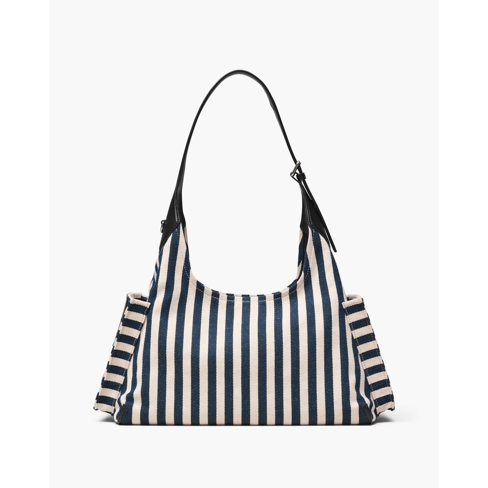 CARTERA MARC JACOBS THE STRIPE CANVAS SACK | BLUE SEA - 3