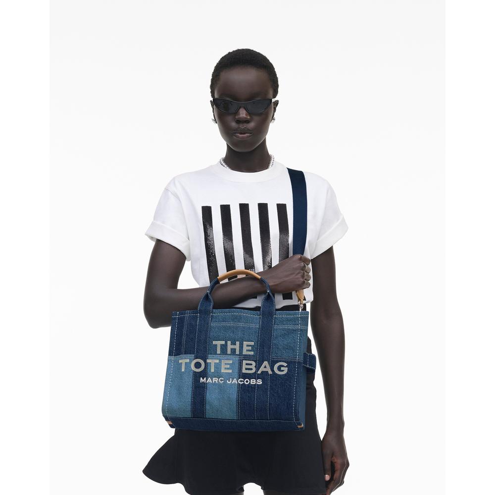 CARTERA MARC JACOBS THE DENIM TOTE MEDIUM | BLUE DENIM - 2