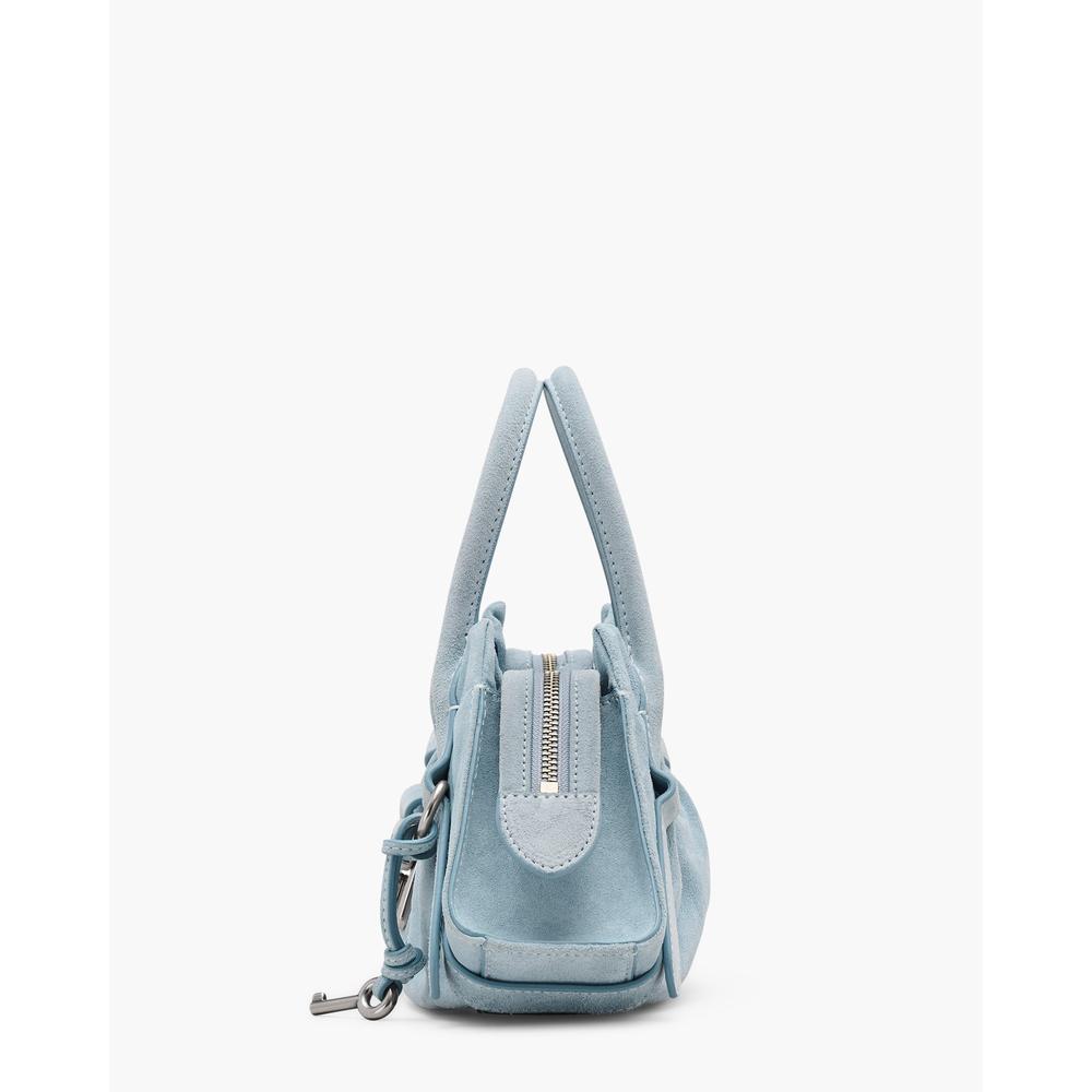 CARTERA MARC JACOBS THE SUEDE CRISTINA SATCHEL SMALL | NIEBLA AZUL - 5