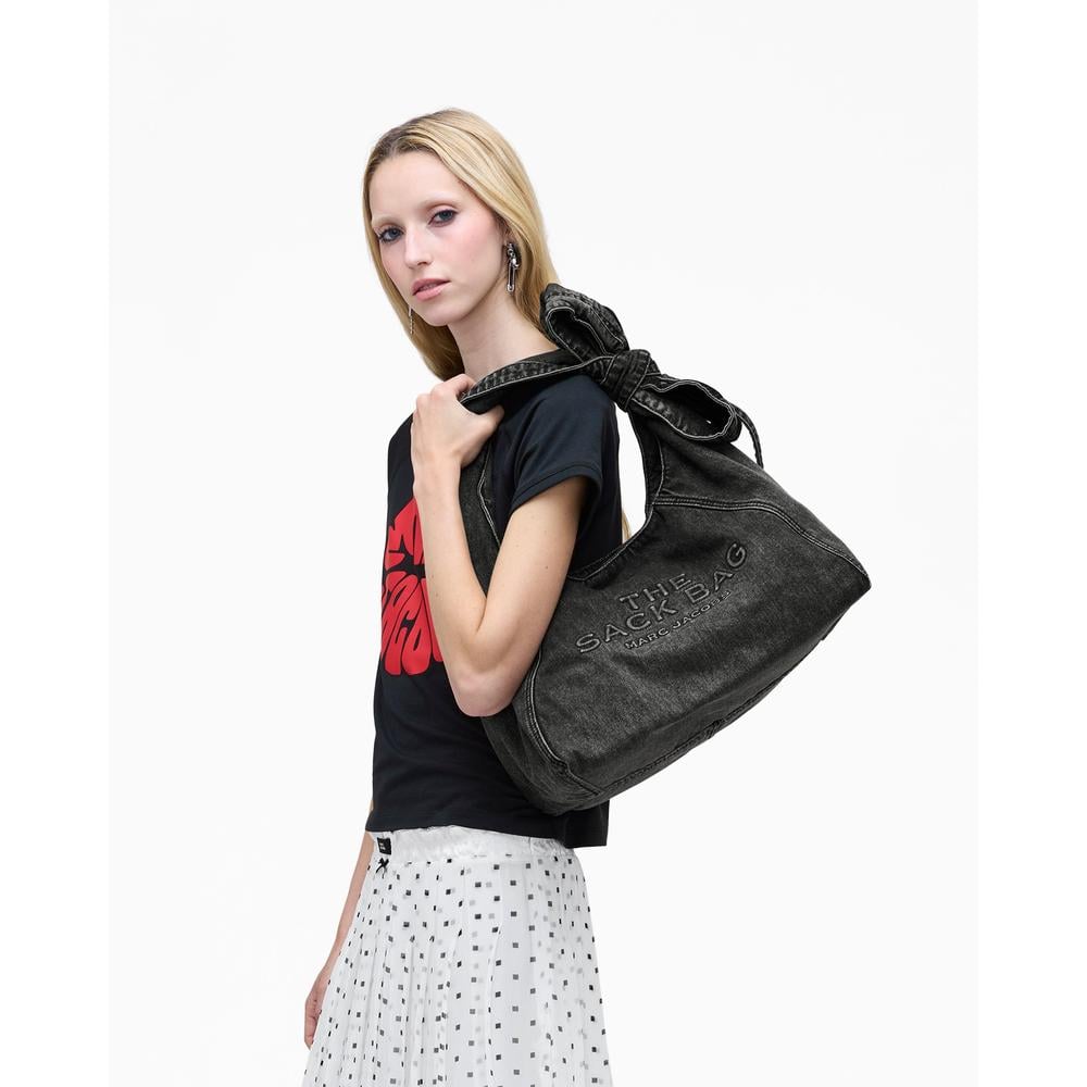 CARTERA MARC JACOBS THE BOW DENIM SACK MEDIUM - 2