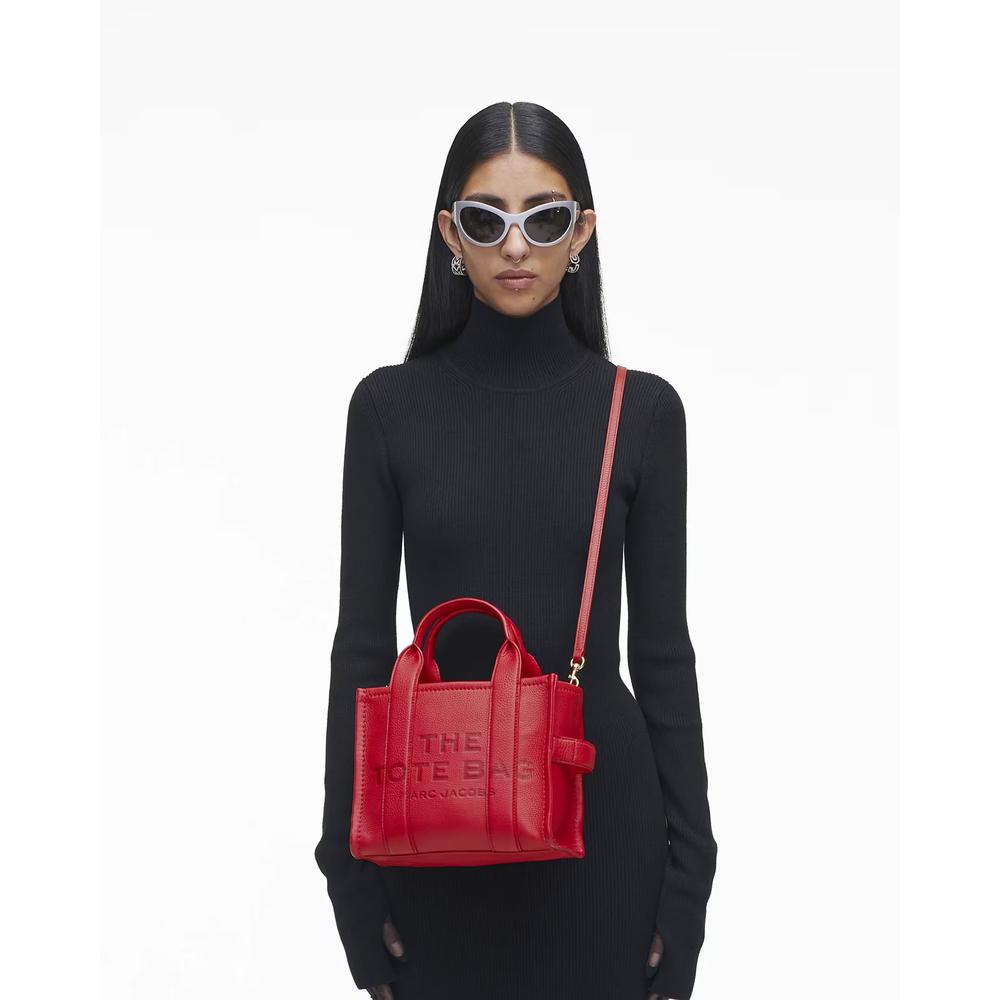 CARTERA MARC JACOBS THE LEATHER TOTE SMALL - 4