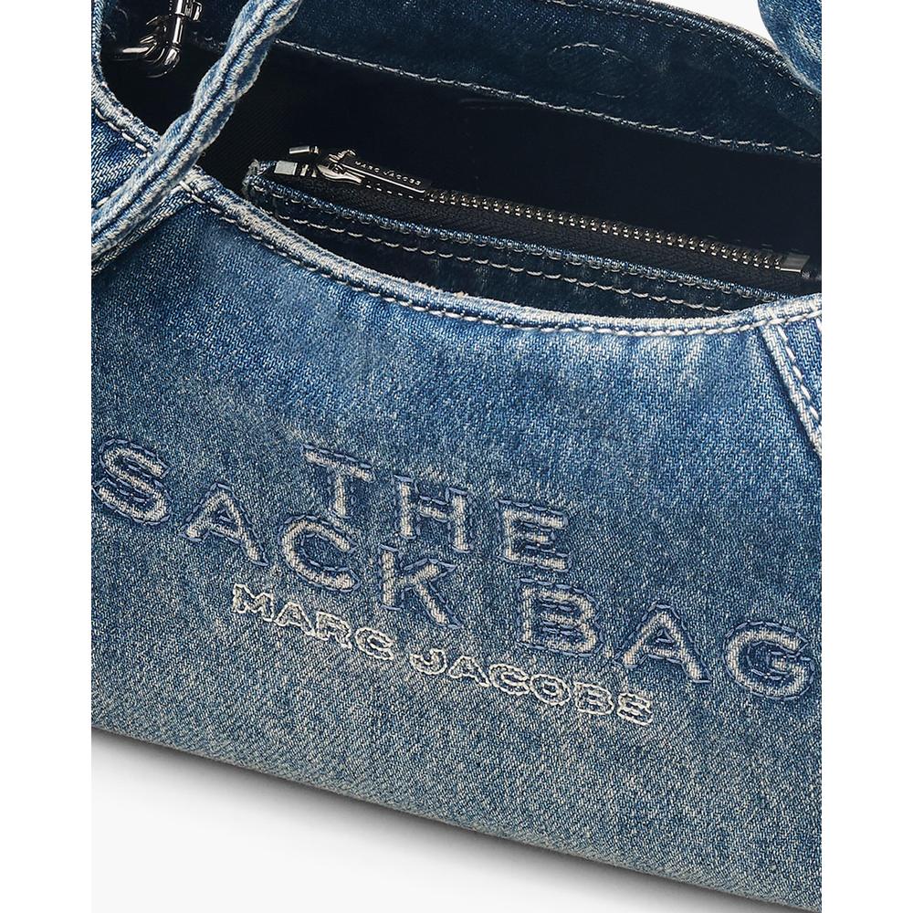 CARTERA MARC JACOBS THE BOW DENIM SACK MINI - 4