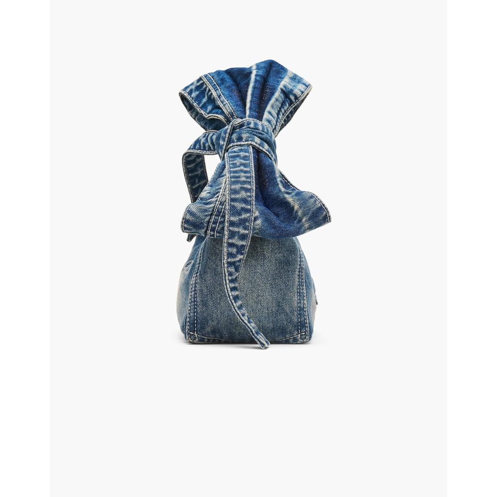 CARTERA MARC JACOBS THE BOW DENIM SACK MINI - 5