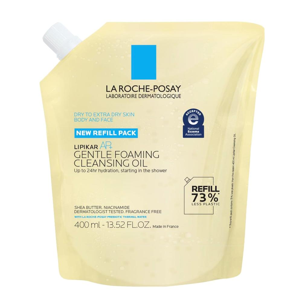 ACEITE LIMPIADOR ESPUMOSO REFILL LIPIKAR AP+ LA ROCHE-POSAY 13.5 OZ / 400 ML - 1