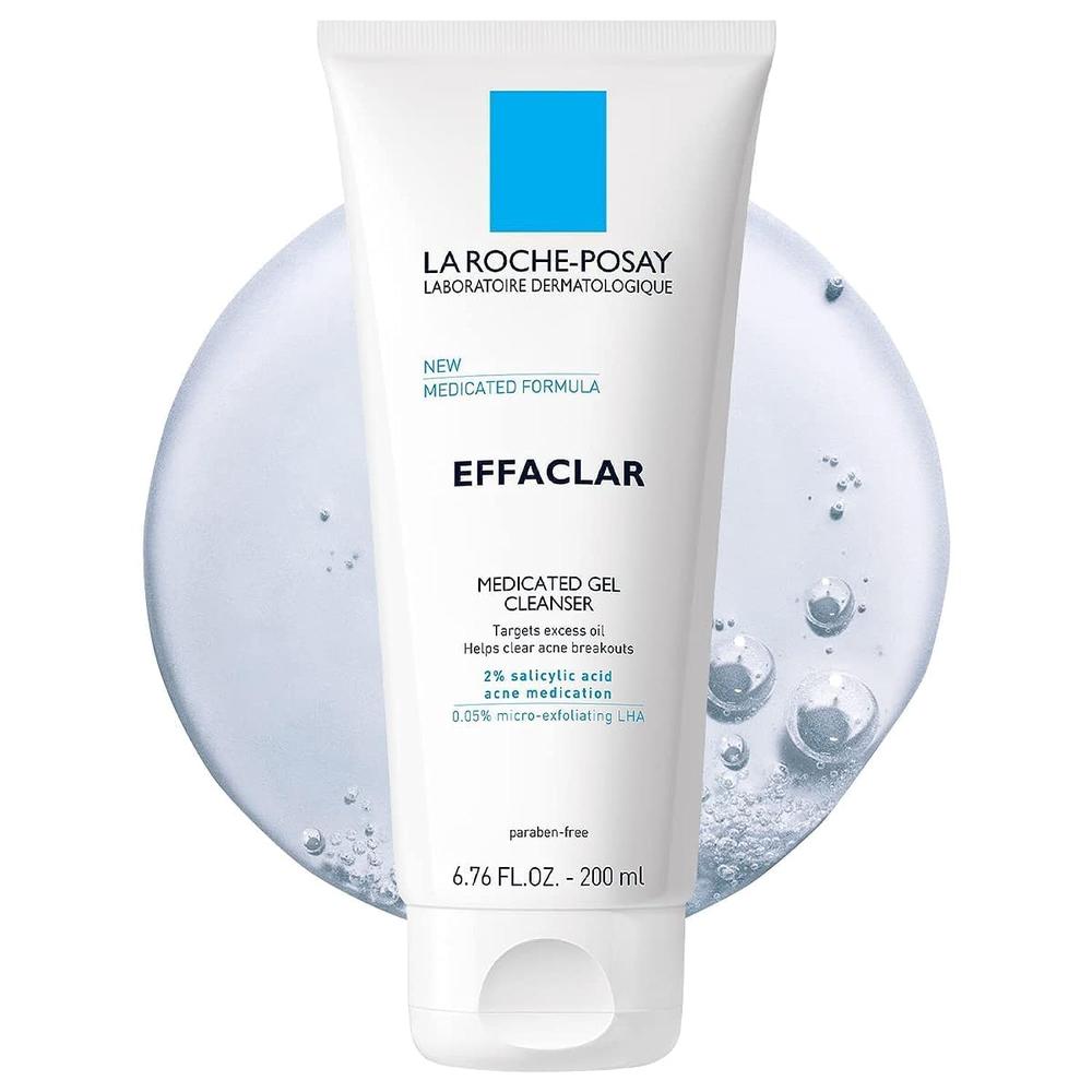 GEL LIMPIADOR MEDICADO ÁCIDO SALICÍLICO 2% ANTIACNÉ EFFACLAR LA ROCHE-POSAY 6.76 OZ / 200 ML - 1