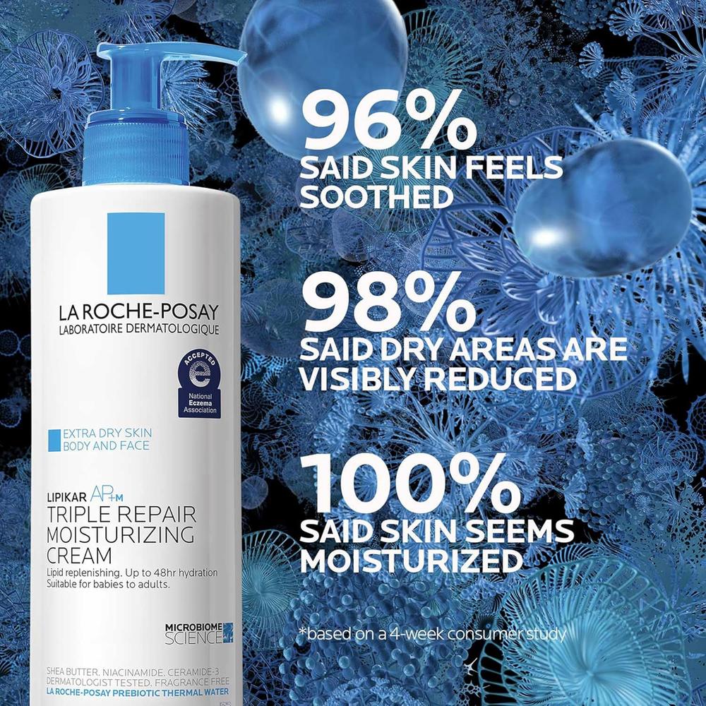 SET LA ROCHE-POSAY LIPIKAR AP+M CREMA CORPORAL TRIPLE REPAIR 400 ML + TOLERAINE LIMPIADOR 100 ML - 6