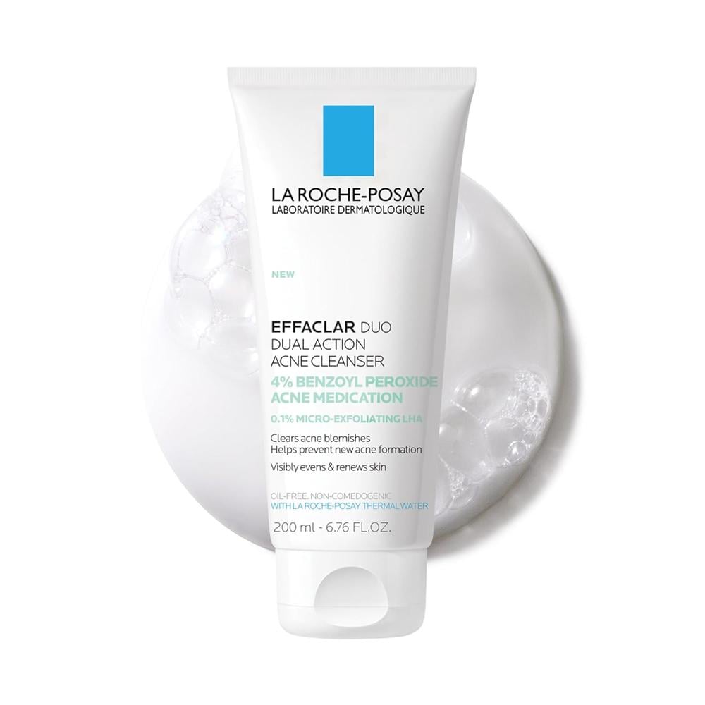 GEL LIMPIADOR ANTIACNÉ PERÓXIDO DE BENZOILO 4% EFFACLAR LA ROCHE-POSAY 6.7 OZ / 200 ML - 1