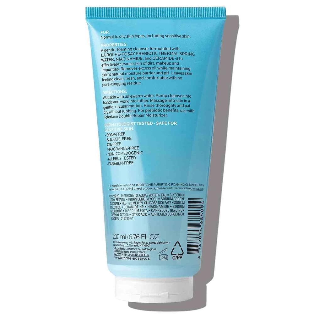 LIMPIADOR FACIAL ESPUMOSO PURIFICANTE TOLERIANE LA ROCHE-POSAY 6.7 OZ / 200 ML - 2