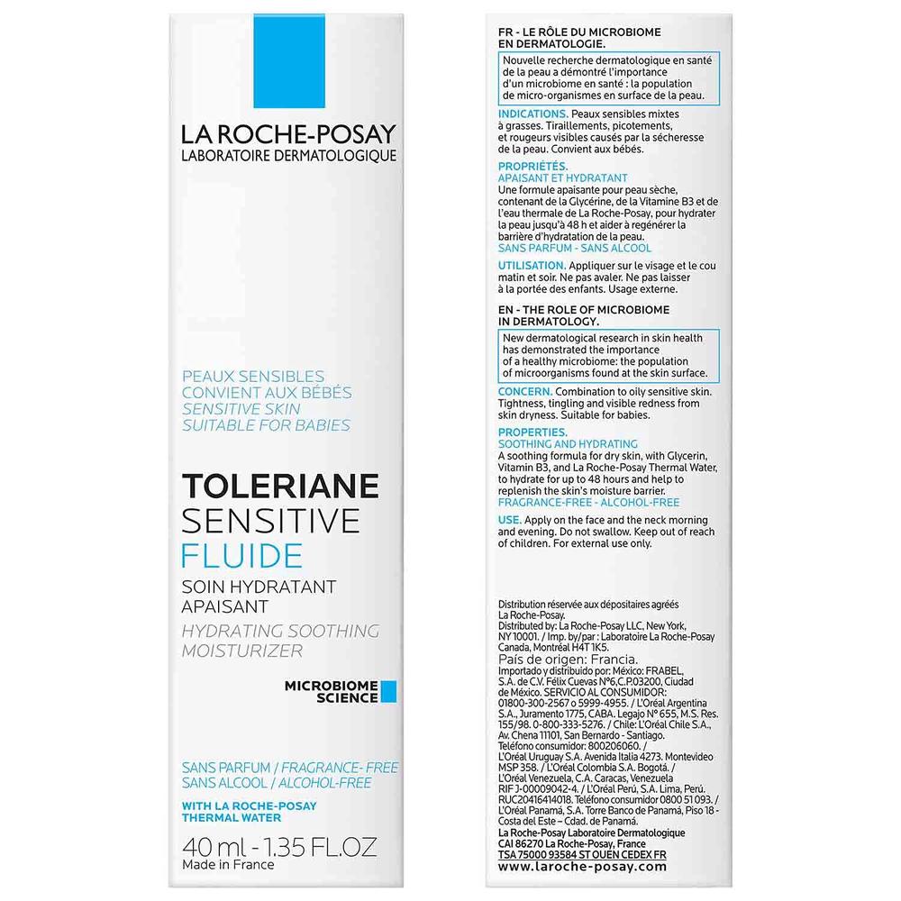 PACK 2 LA ROCHE-POSAY TOLERIANE SENSITIVE FLUIDO HIDRATANTE PROTECTOR 1.35 OZ / 40 ML - 2