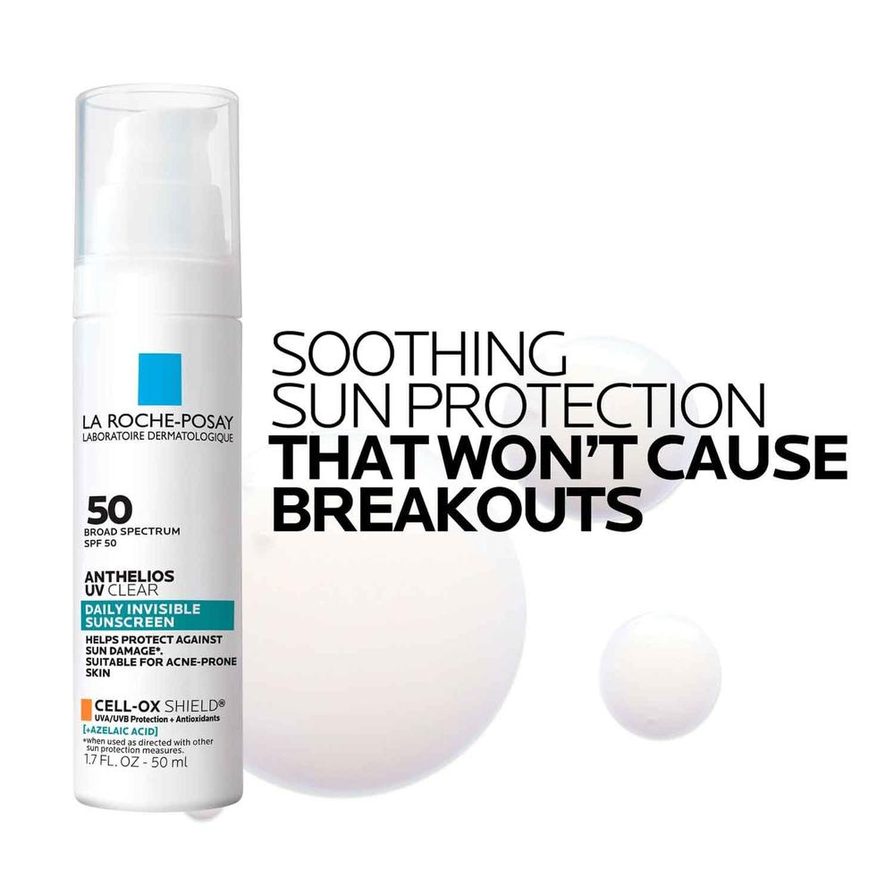 PROTECTOR SOLAR FACIAL SPF 50 UV CLEAR ANTHELIOS LA ROCHE-POSAY 1.7 OZ / 50 ML - 5