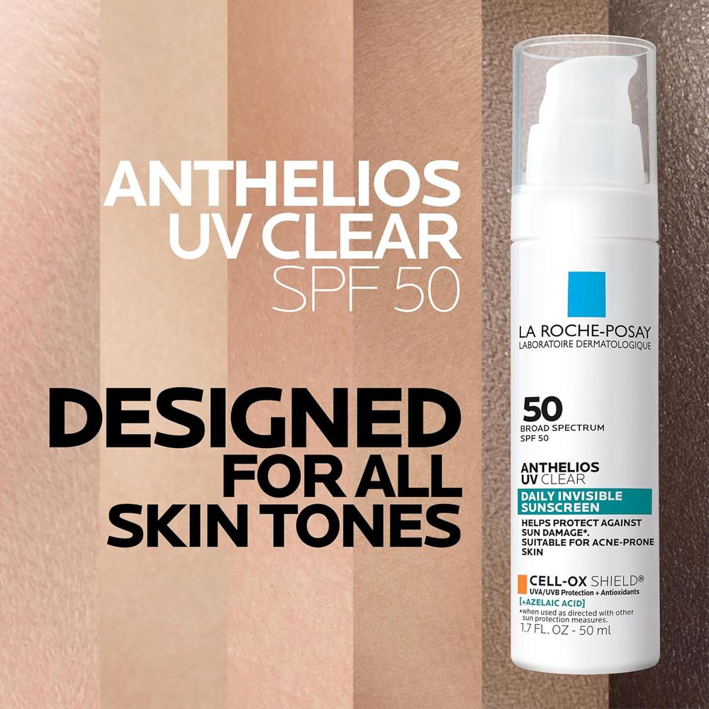 PROTECTOR SOLAR FACIAL SPF 50 UV CLEAR ANTHELIOS LA ROCHE-POSAY 1.7 OZ / 50 ML - 6