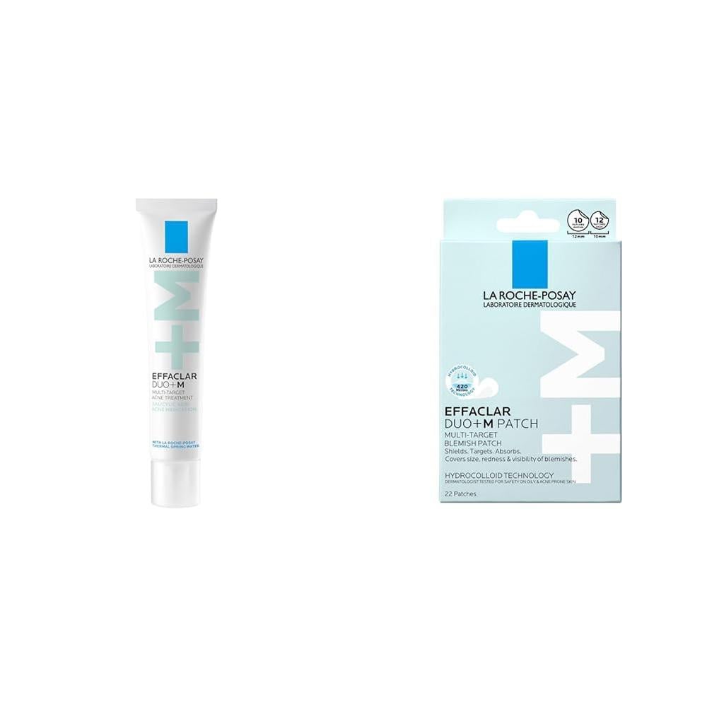 SET LA ROCHE-POSAY EFFACLAR ANTIACNÉ 1.35 OZ / 40 ML + PARCHES HIDROCOLOIDES 22 UNIDADES - 1