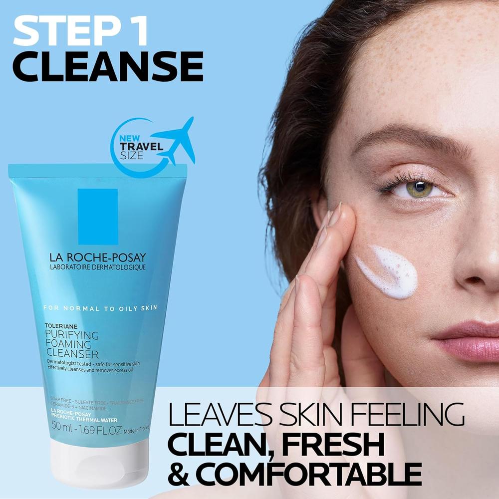 SET LA ROCHE-POSAY TOLERIANE DOUBLE REPAIR + TOLERAINE LIMPIADOR 2PZS - 2