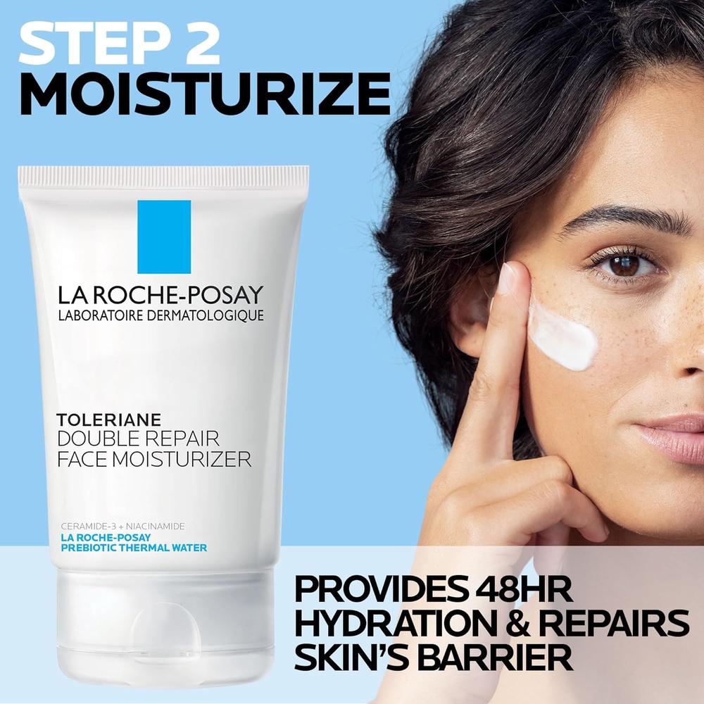 SET LA ROCHE-POSAY TOLERIANE DOUBLE REPAIR + TOLERAINE LIMPIADOR 2PZS - 3