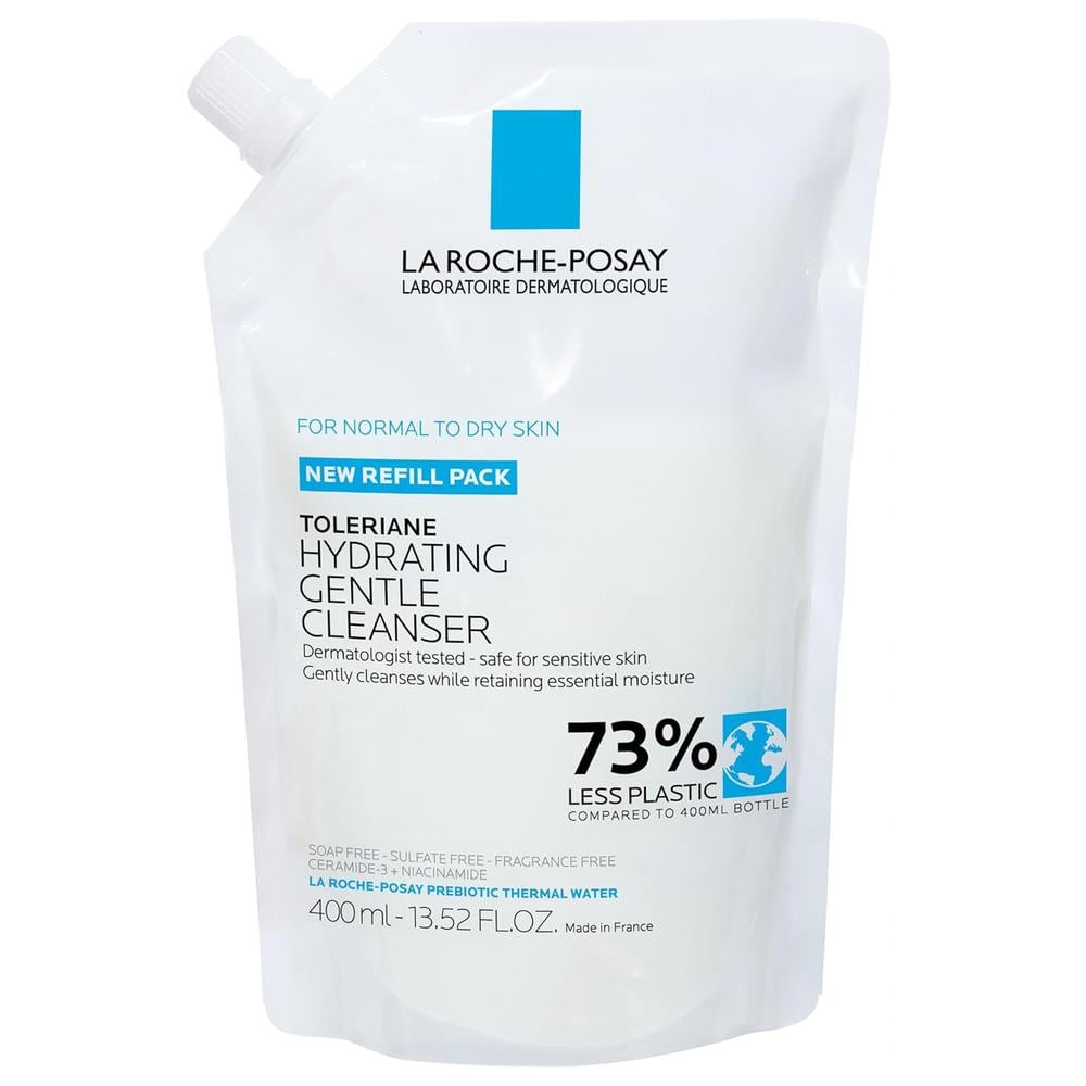 LIMPIADOR FACIAL HIDRATANTE SUAVE REFILL TOLERIANE LA ROCHE-POSAY 13.5 OZ / 400 ML - 1