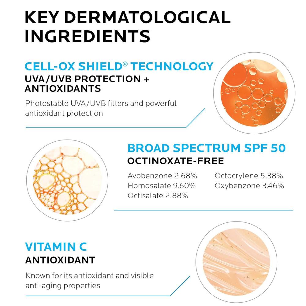 SÉRUM ANTIOXIDANTE CON SPF ANTHELIOS AOX LA ROCHE-POSAY 1 OZ / 30 ML - 5