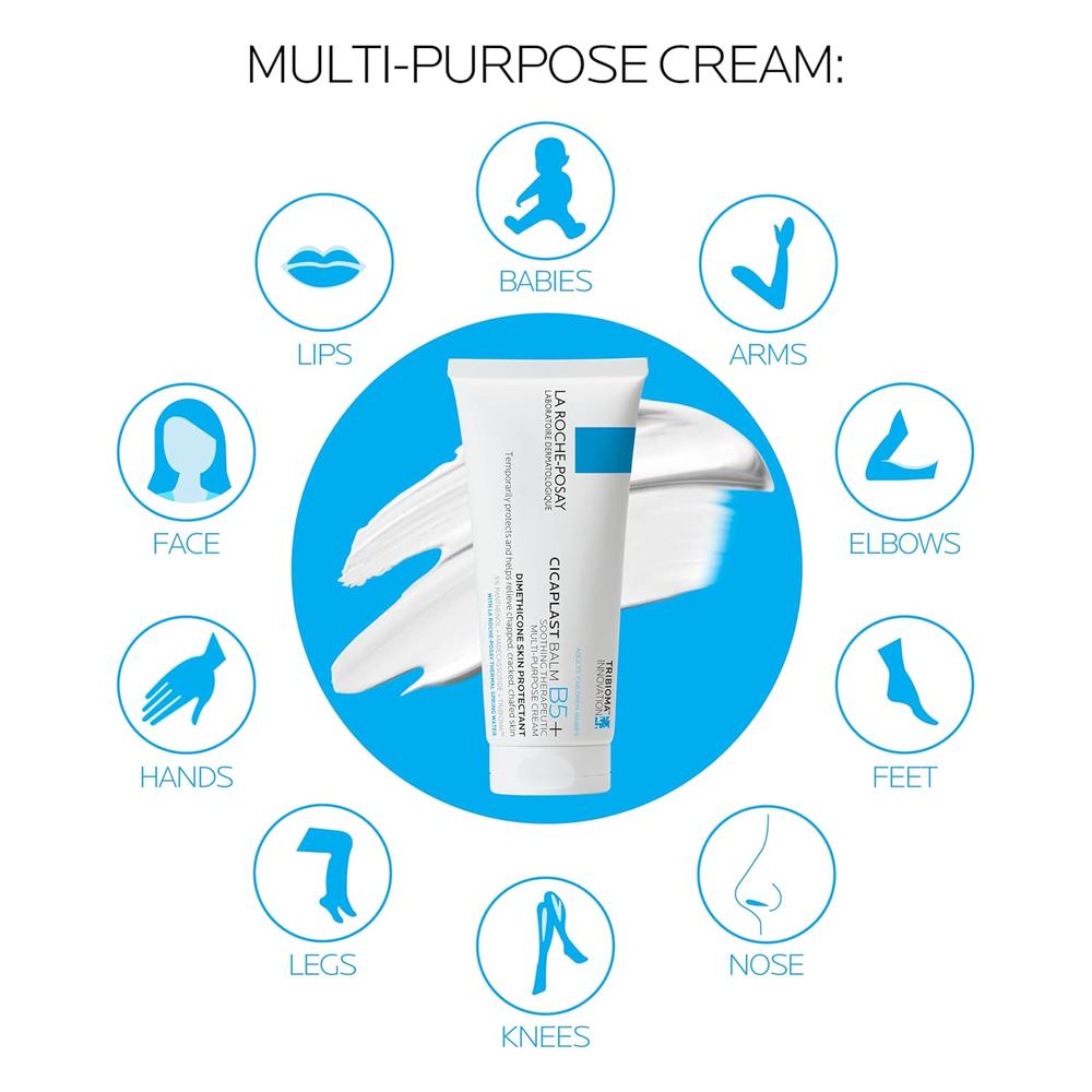 PACK 2 LA ROCHE-POSAY CICAPLAST BAUME B5 BÁLSAMO MULTIUSOS 3.4 OZ / 100 ML - 5
