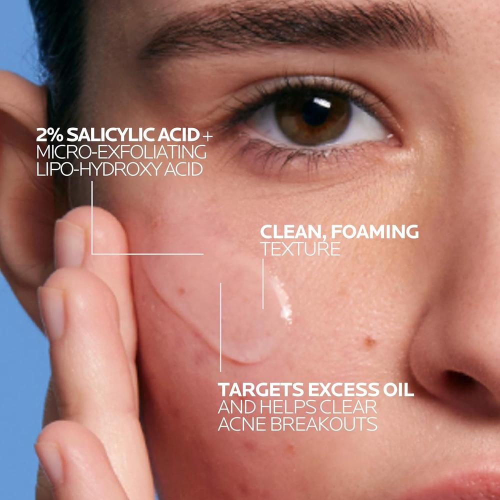 GEL LIMPIADOR MEDICADO ÁCIDO SALICÍLICO 2% EFFACLAR LA ROCHE-POSAY 1.7 OZ / 50 ML - 3