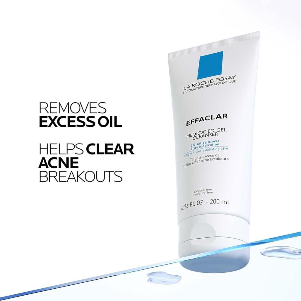 GEL LIMPIADOR MEDICADO ÁCIDO SALICÍLICO 2% EFFACLAR LA ROCHE-POSAY 1.7 OZ / 50 ML - 4
