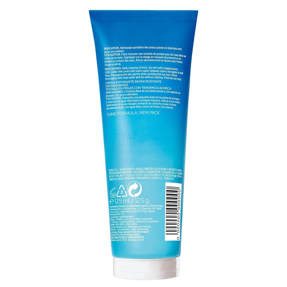 LIMPIADOR FACIAL ESPUMOSO PIEL GRASA EFFACLAR LA ROCHE-POSAY 4.22 OZ / 125 ML - 2