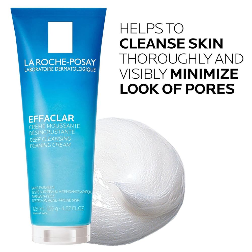 LIMPIADOR FACIAL ESPUMOSO PIEL GRASA EFFACLAR LA ROCHE-POSAY 4.22 OZ / 125 ML - 5
