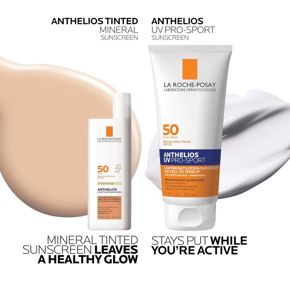 SET LA ROCHE-POSAY ANTHELIOS CON COLOR SPF 40 - 50 ML + UV PRO-SPORT SPF 50 - 200 ML - 2